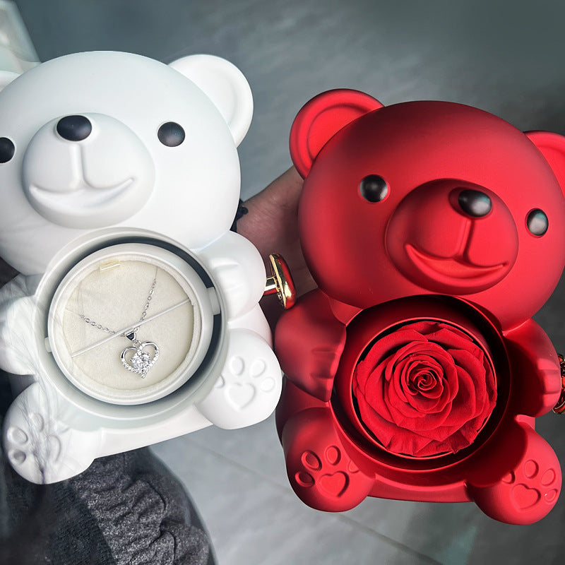 SHOPVERA™ BearyRose Necklace Gift Set