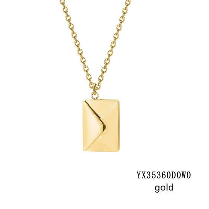 LoveLocket - Engraved Envelope Locket Necklace